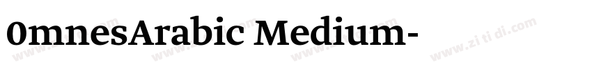 0mnesArabic Medium字体转换